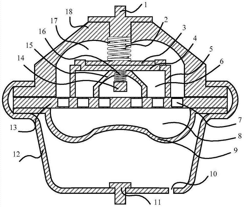 Passive fluidic resistor suspension with equivalent mechanical structure