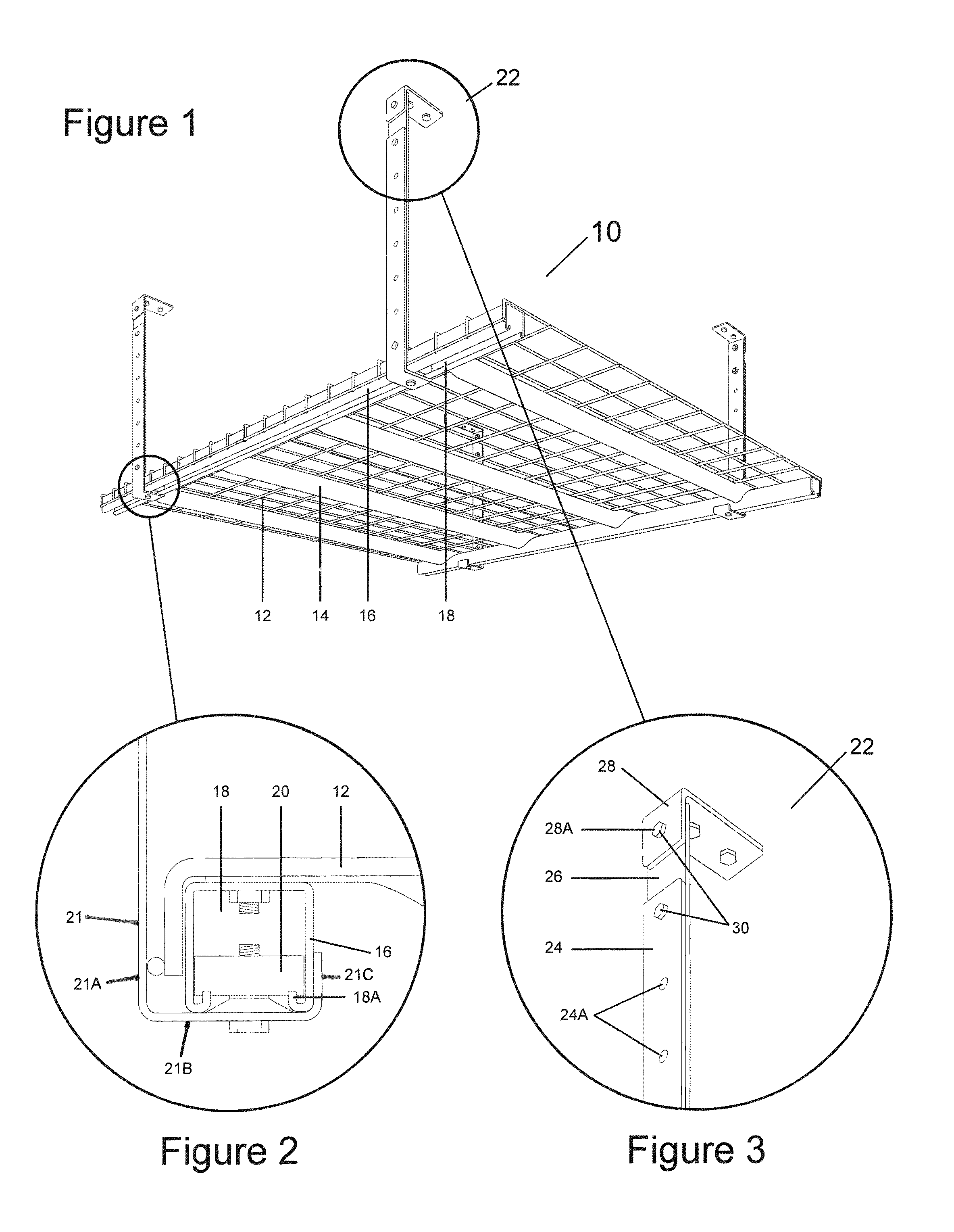 Slot channel overhead storage platform