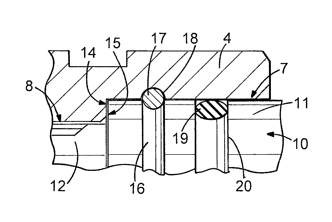 Connecting system and constant velocity joint