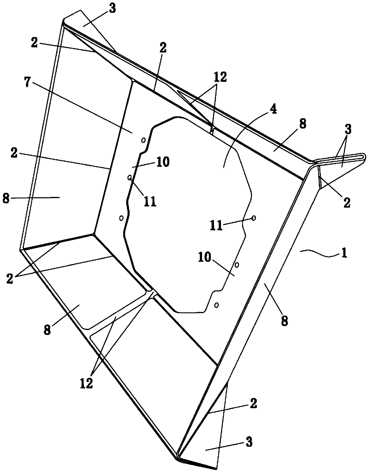 Shading device capable of being quickly folded