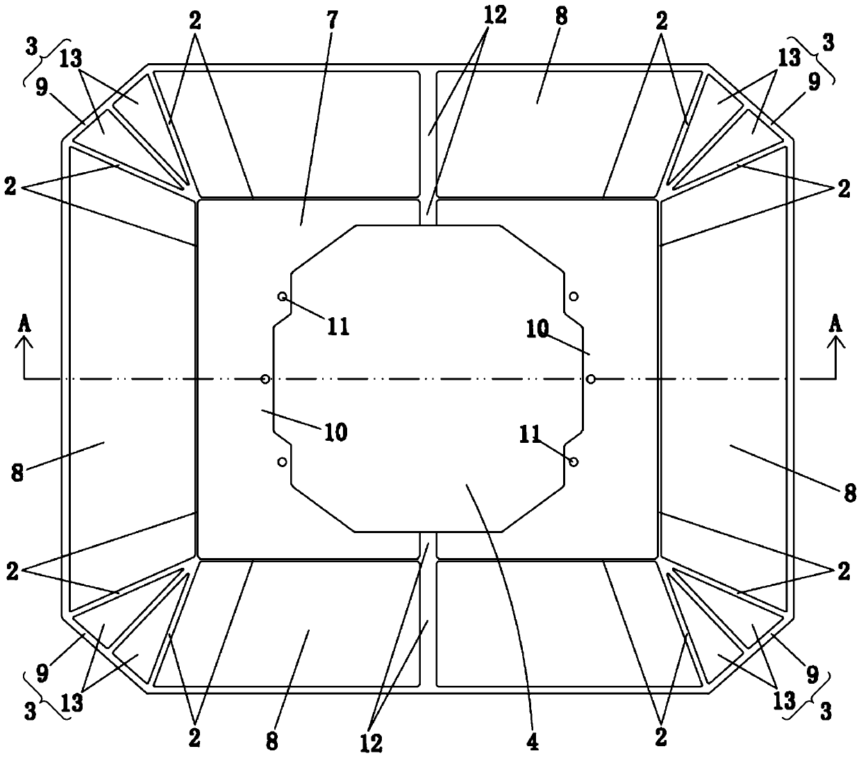 Shading device capable of being quickly folded