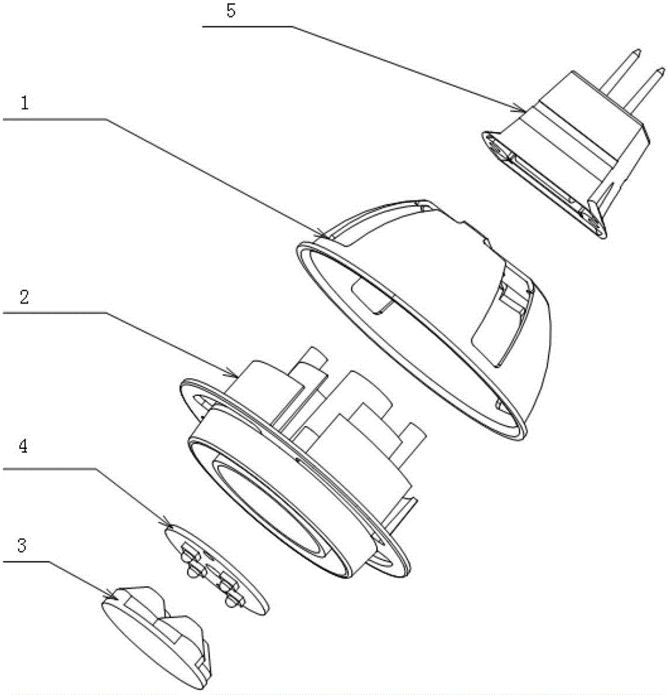 Combined type three-dimensional heat radiation structure fully utilizing heat radiation space for light-emitting diode (LED) and method