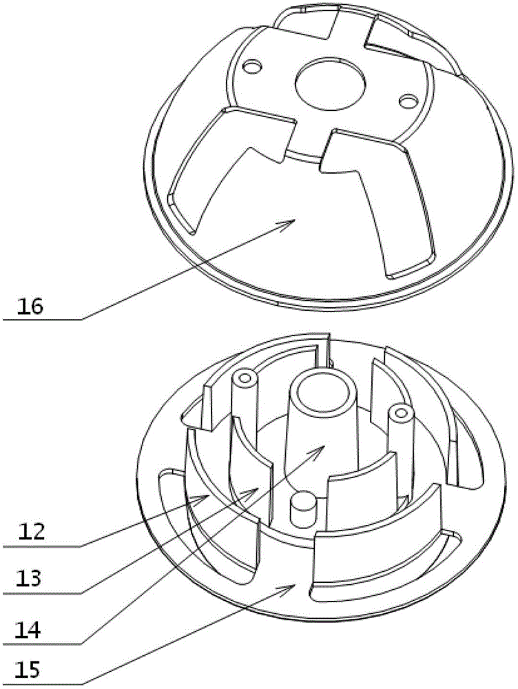 Combined type three-dimensional heat radiation structure fully utilizing heat radiation space for light-emitting diode (LED) and method