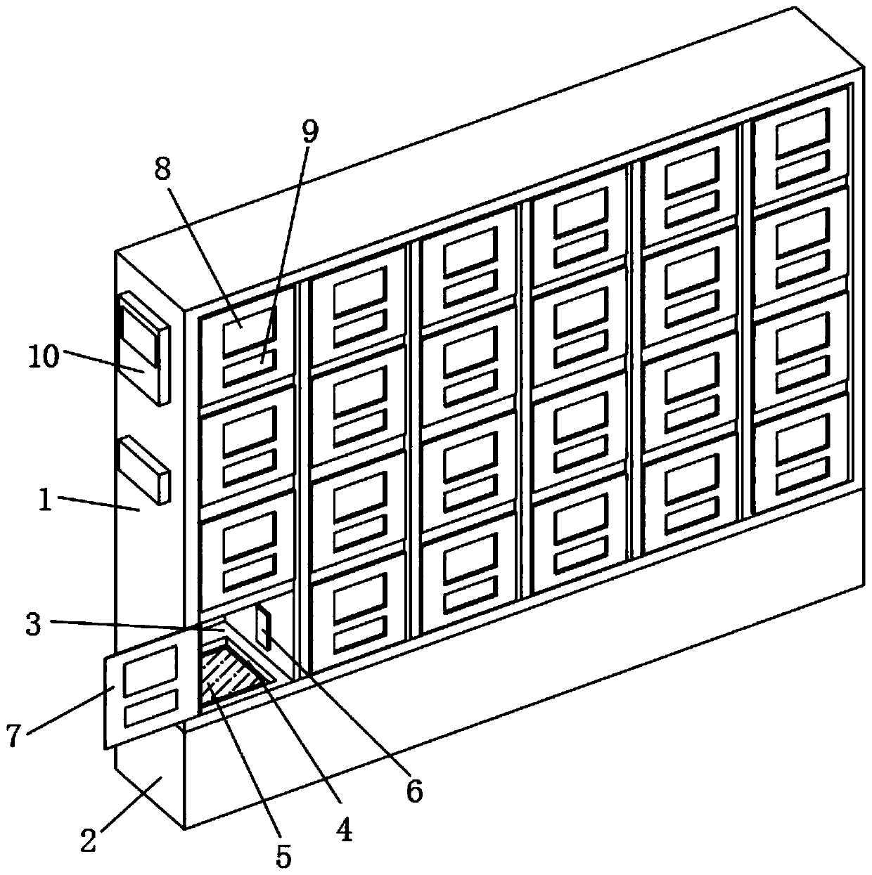 Medicine storage cabinet realizing management based on internet of things technology