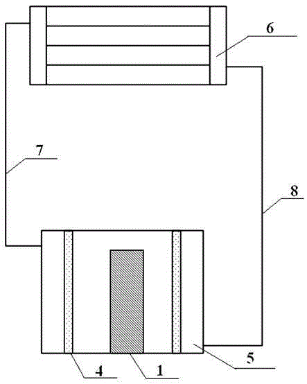 Thermo-photovoltaic power generation system based on heat pipe heat radiation platform