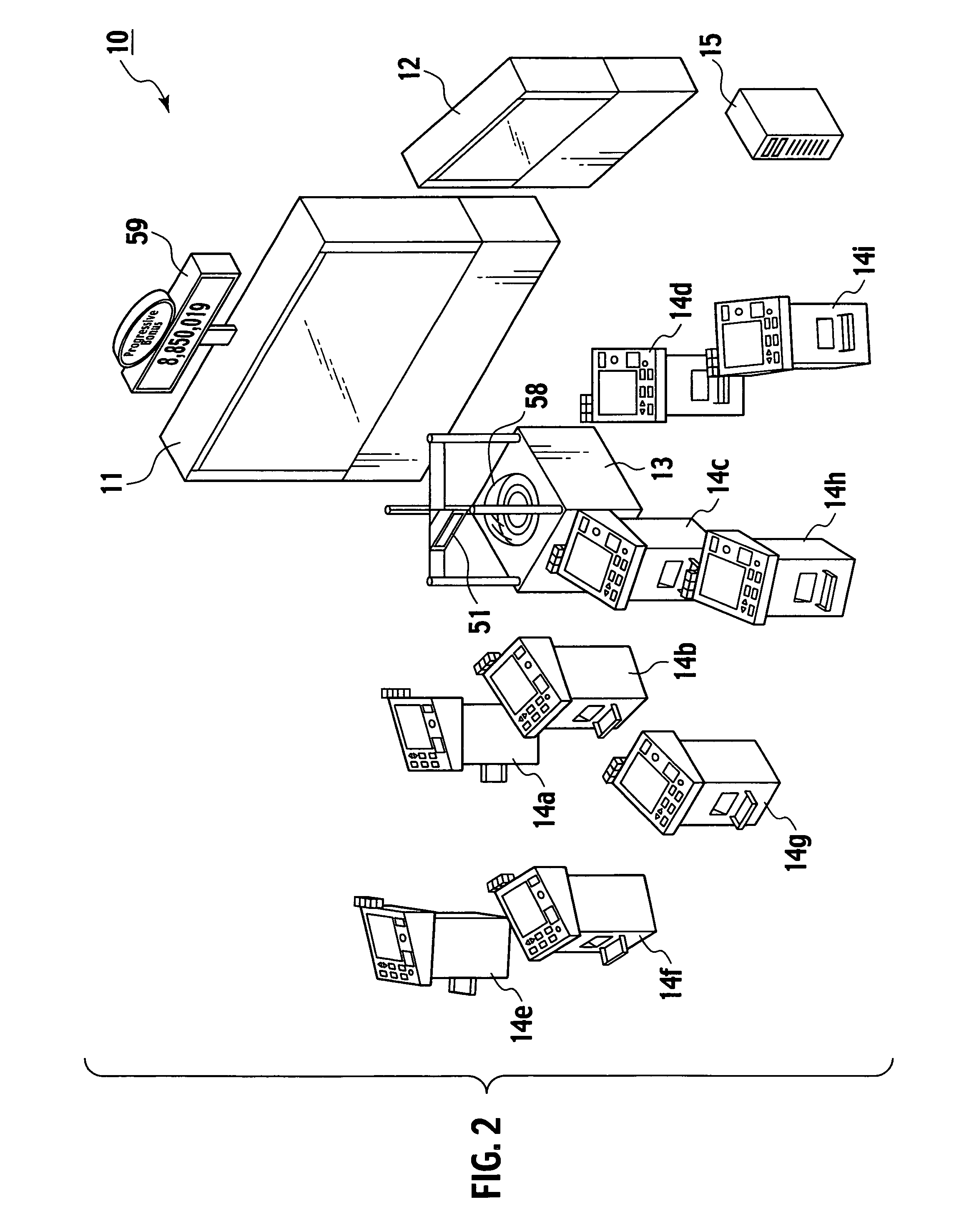 Betting system for sharing progressive bonus and control method thereof