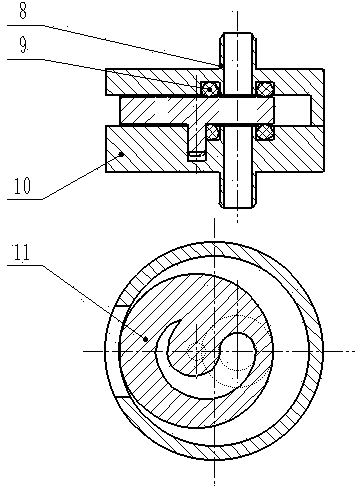 Venous transfusion device with driving plate type flow regulation device