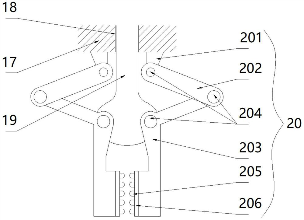 Intelligent grabbing mechanical arm used in cooperation with conveying line