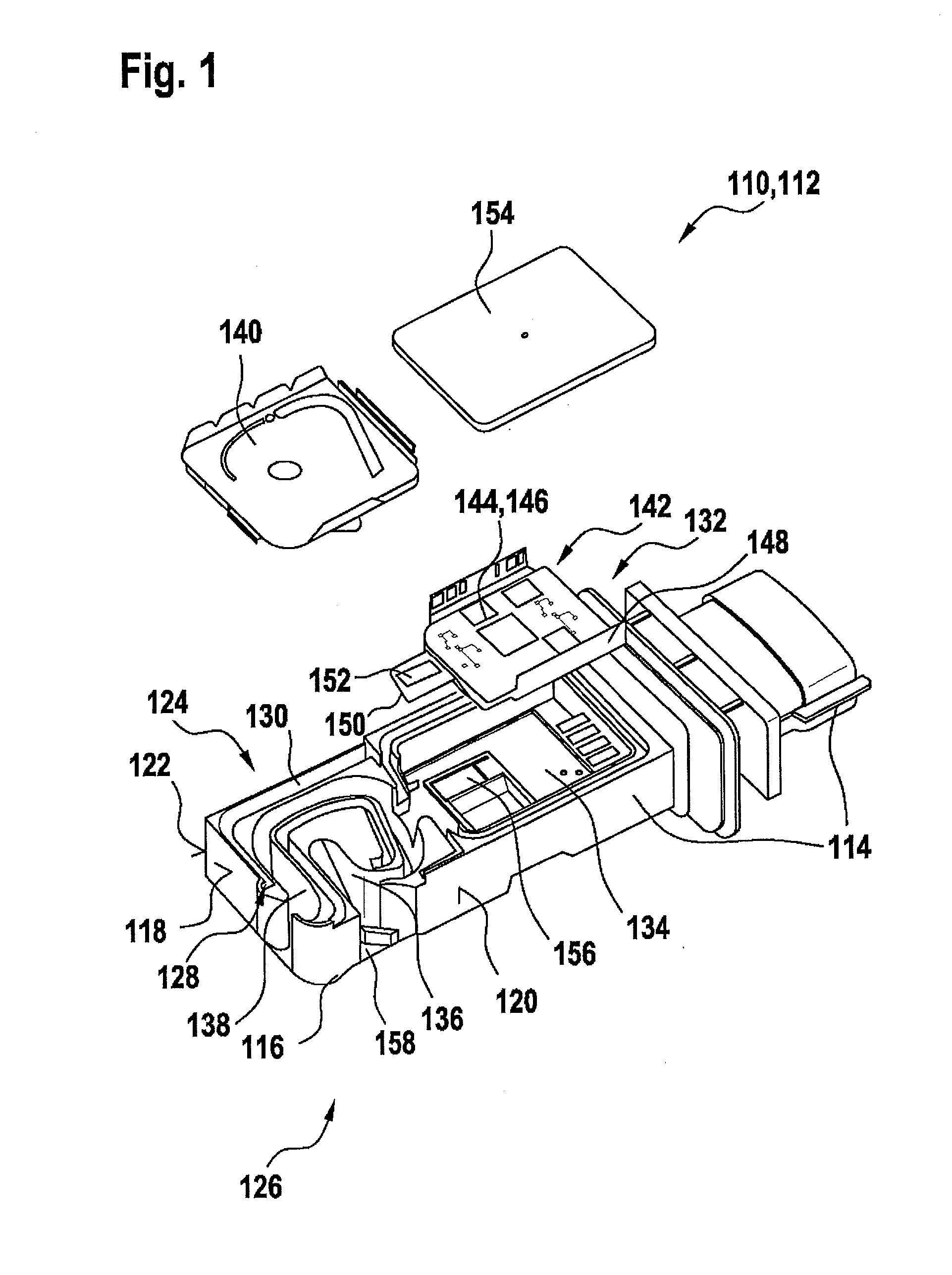 Sensor device for detecting a flow property of a fluid medium