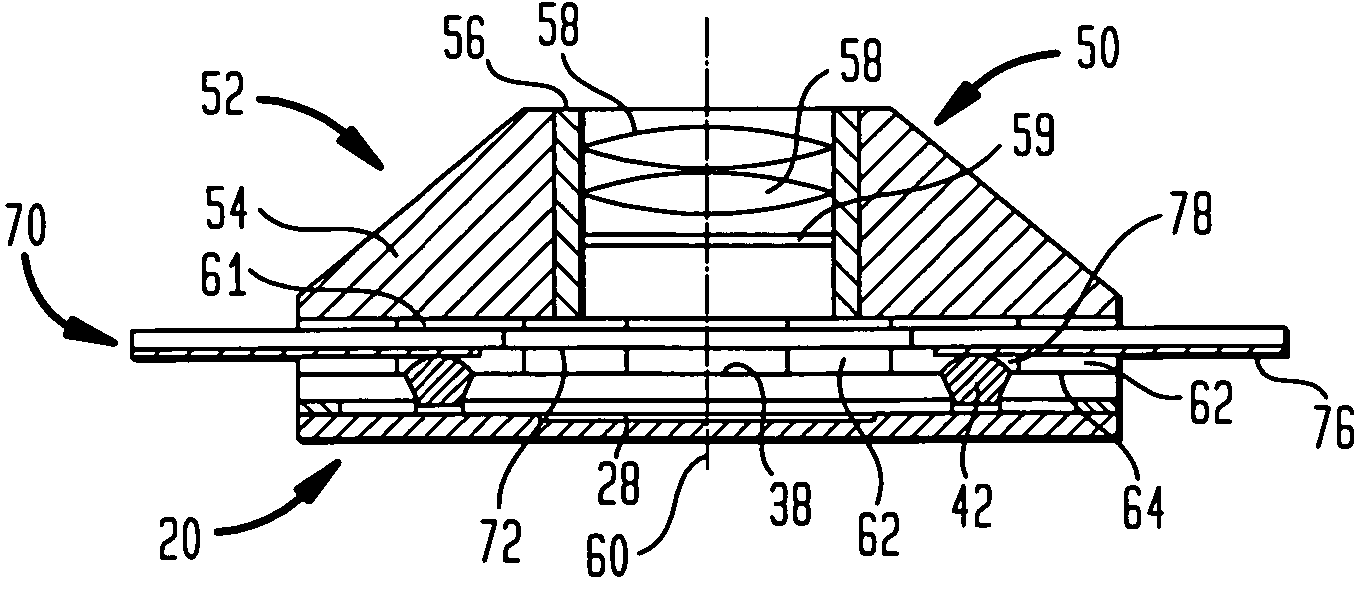 Compact lens turret assembly