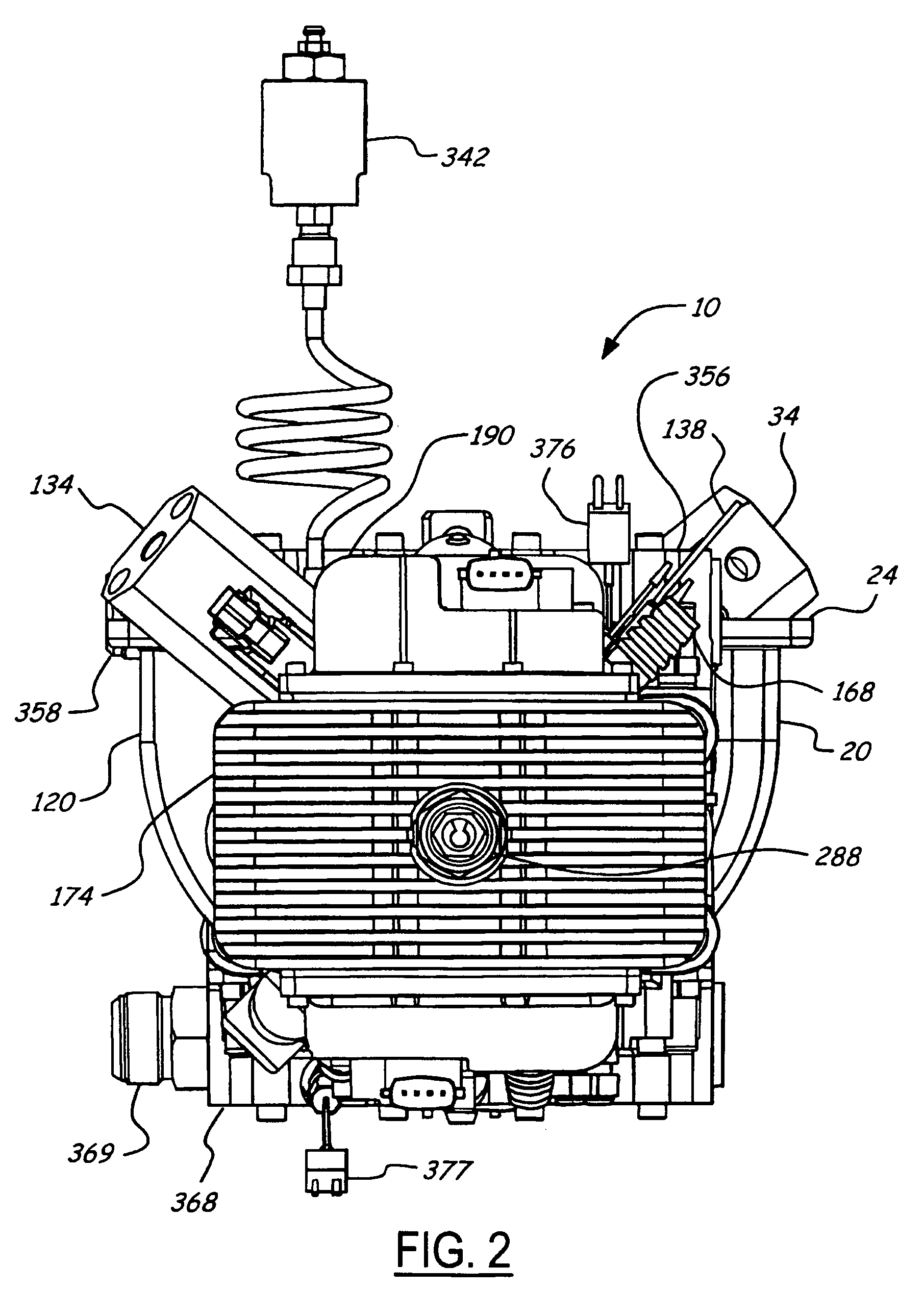 Sodium cooled pistons for a free piston engine