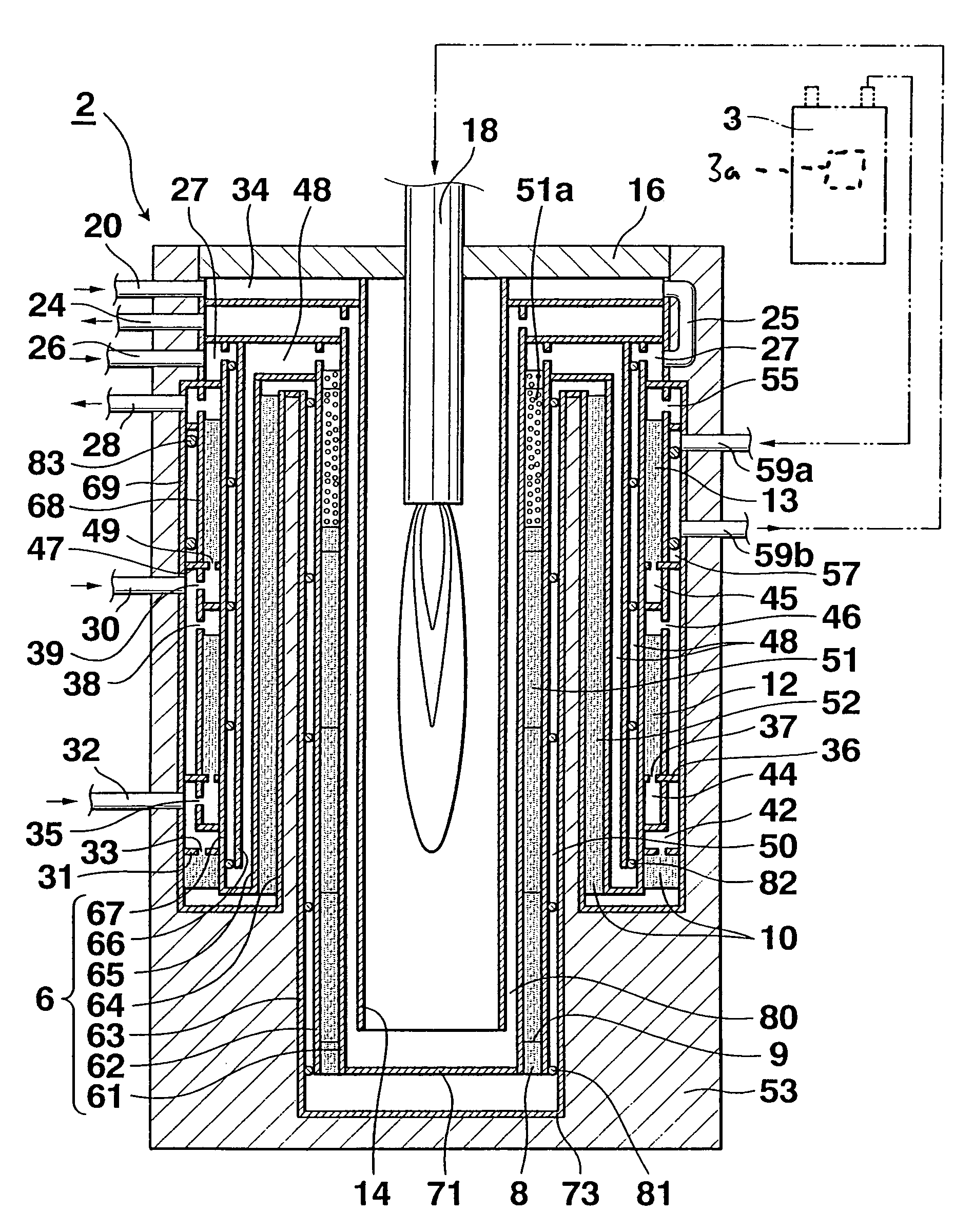 Single-pipe cylinder-type reformer