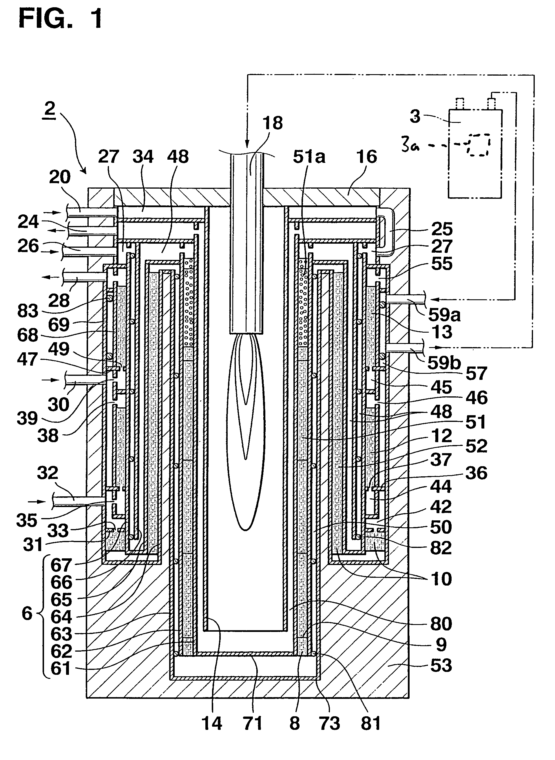 Single-pipe cylinder-type reformer