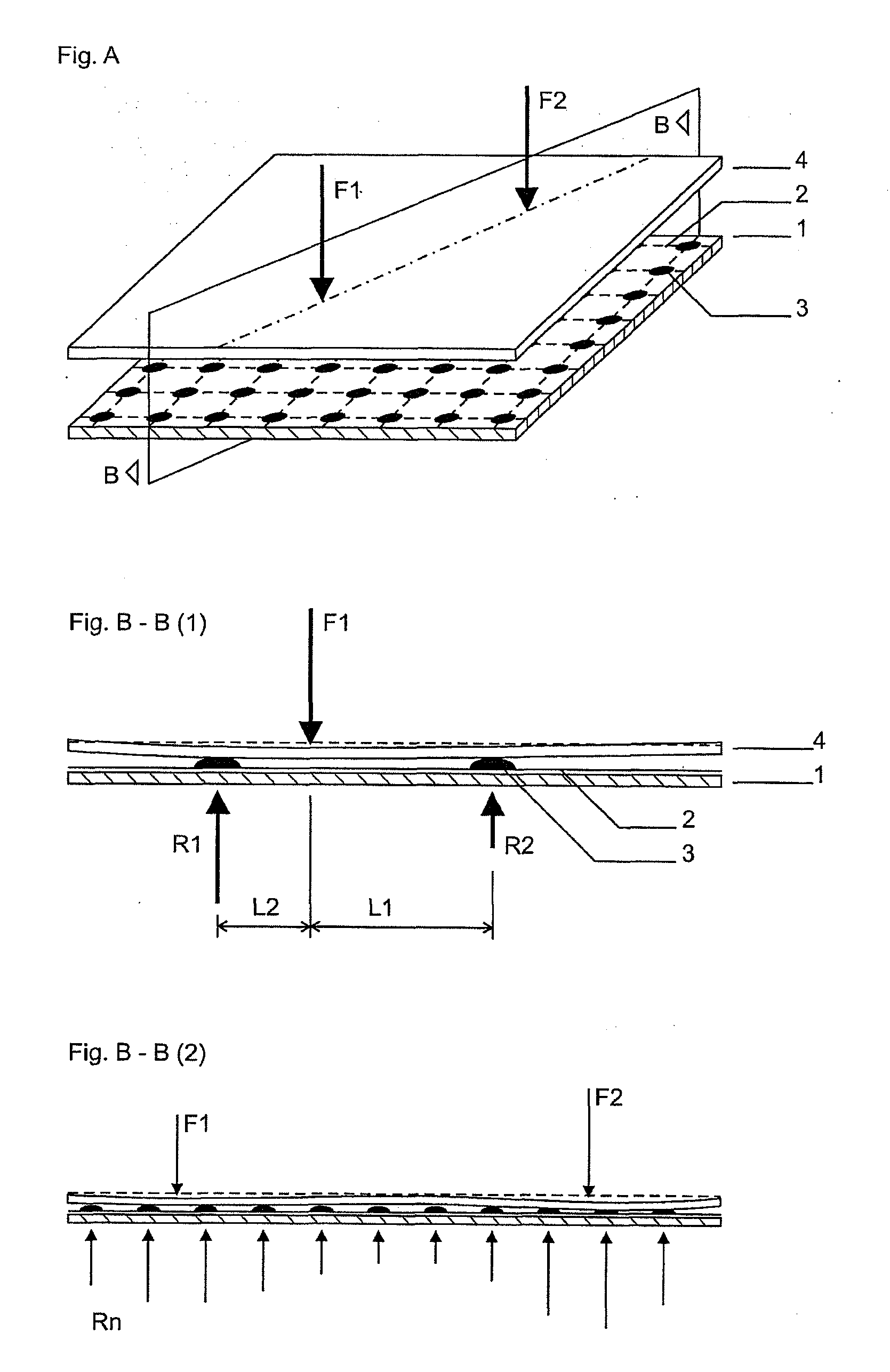 Single or multitouch-capable touchscreens or touchpads comprising an array of pressure sensors and the production of such sensors