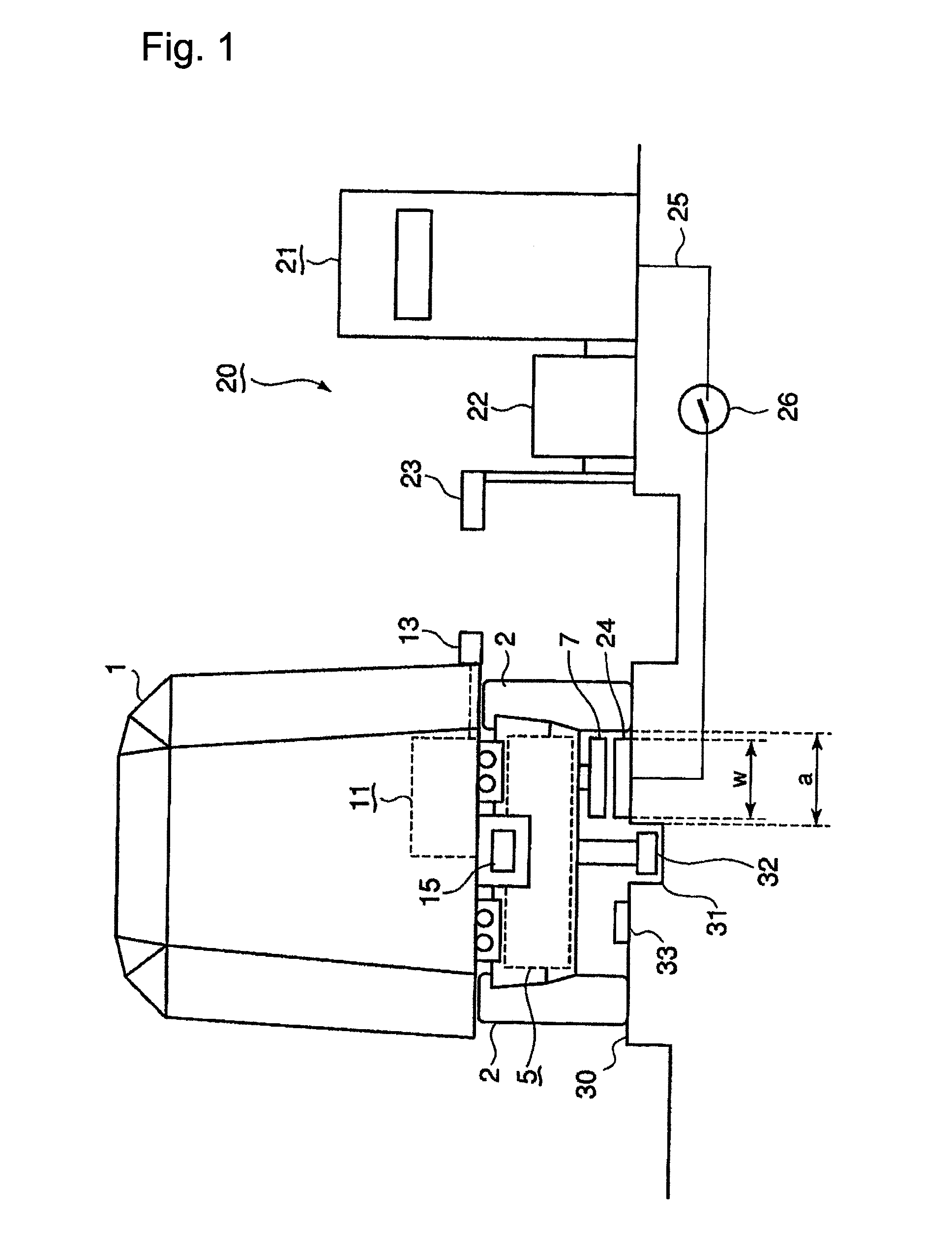 Non-contact type power feeder system for mobile object