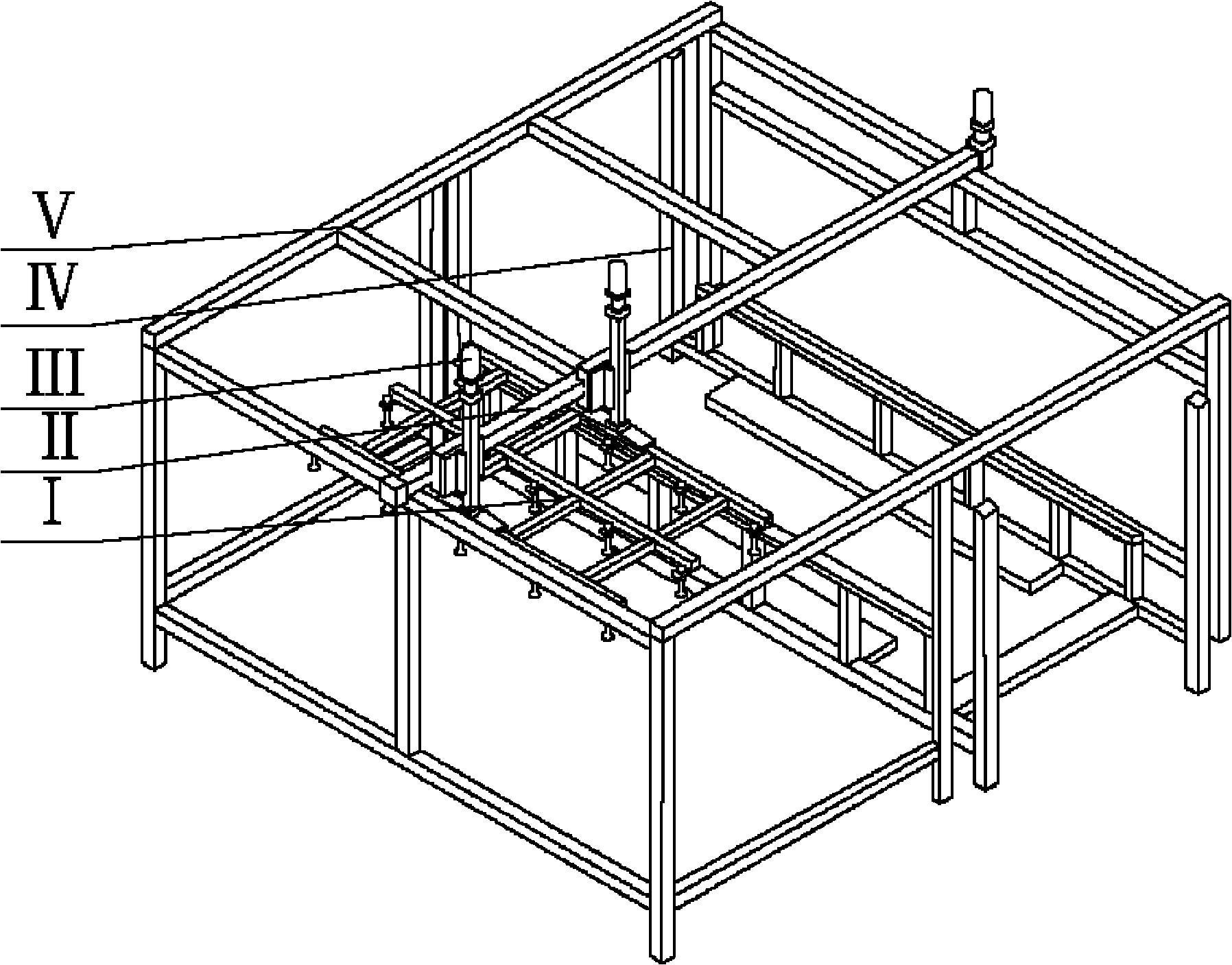 Loading and unloading handling mechanical arm for solar cell module