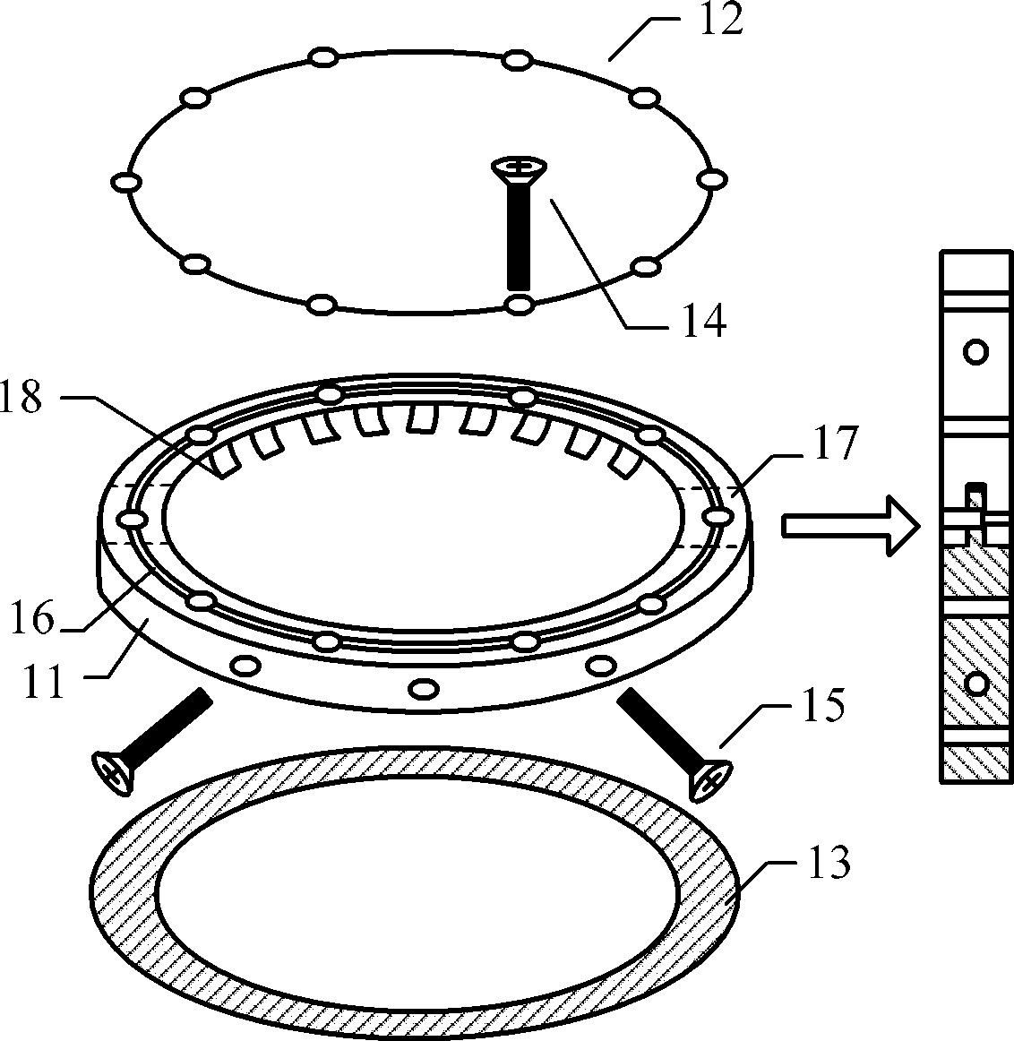 Insulator leakage current collecting ring and insulator leakage current collecting device