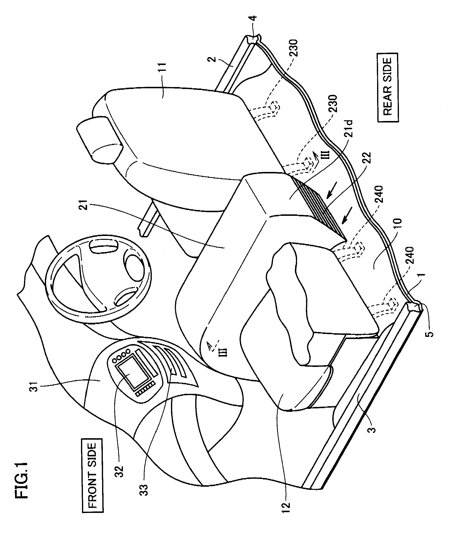 Structure for mounting power supply apparatus on vehicle