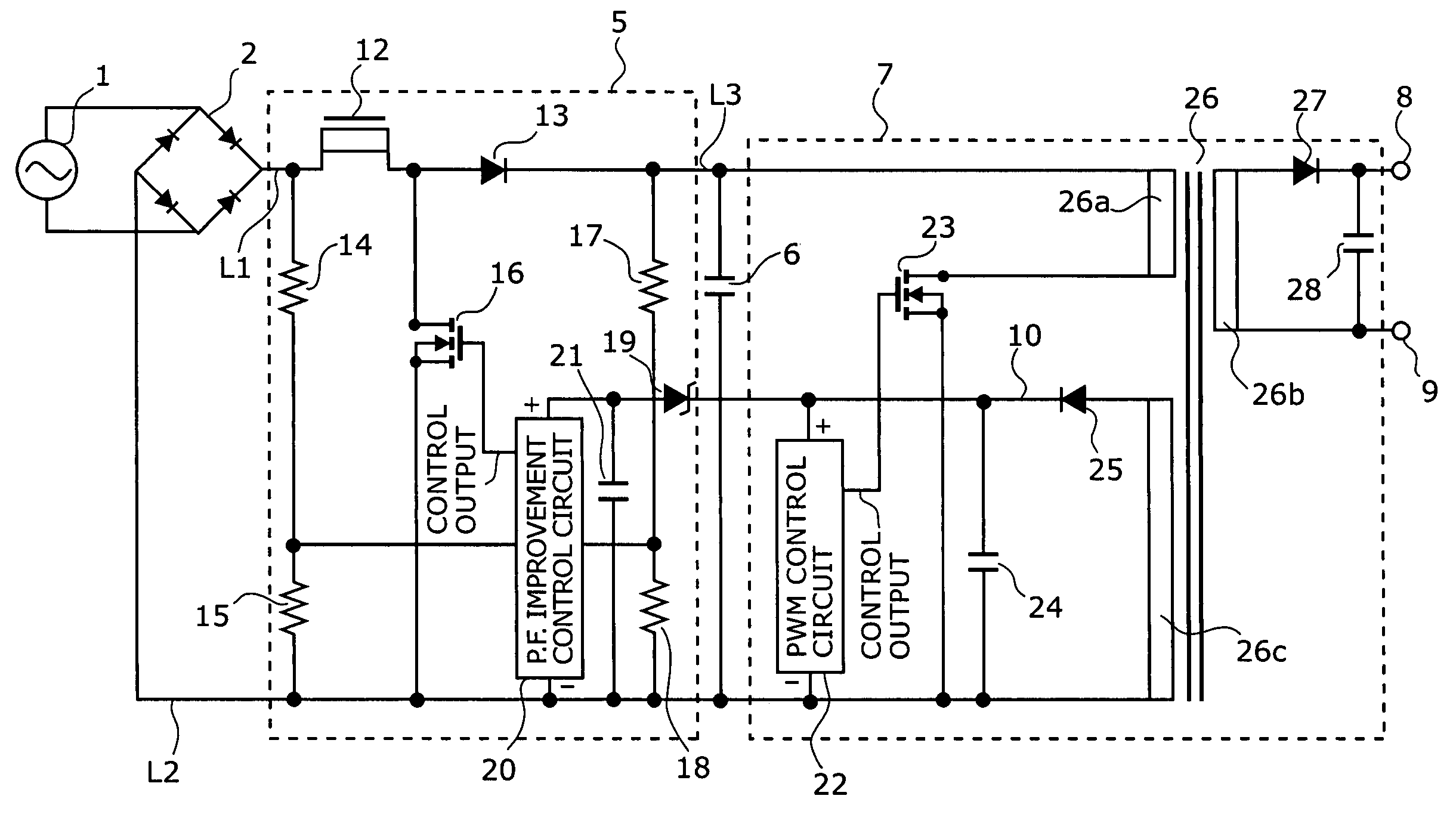 Switching power supply device