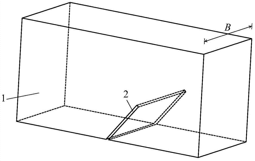 Deep beam specimen and composite fracture toughness test method for rock i‑ii composite fracture toughness test