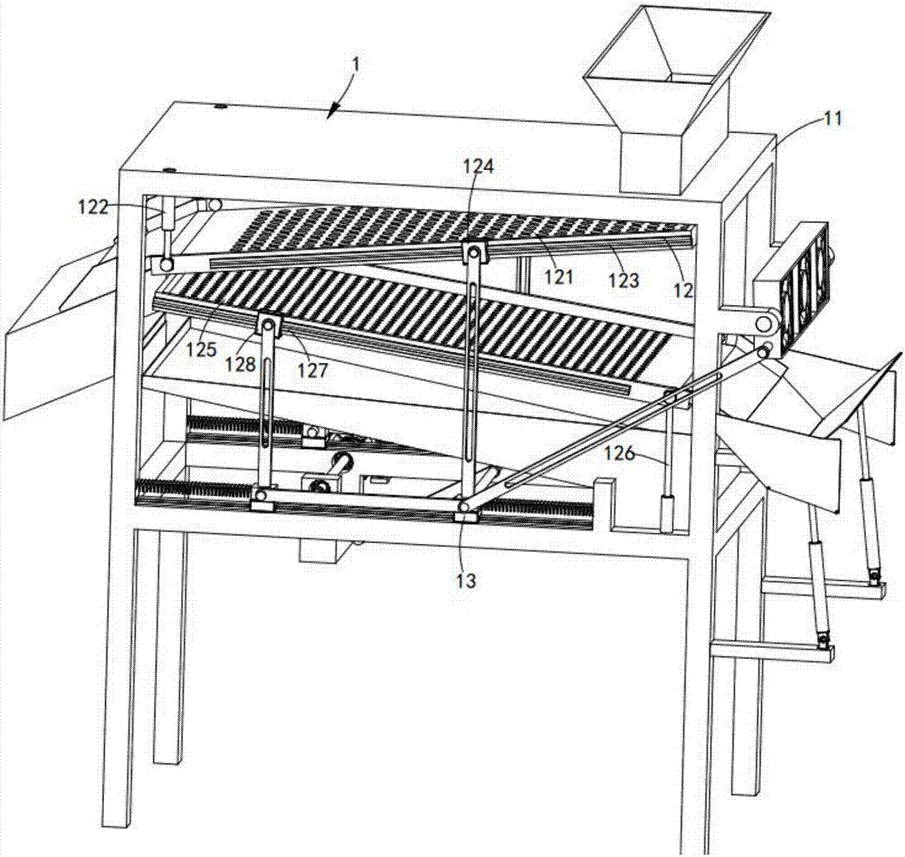 Screening-cleaning combined device for cereal for making wine