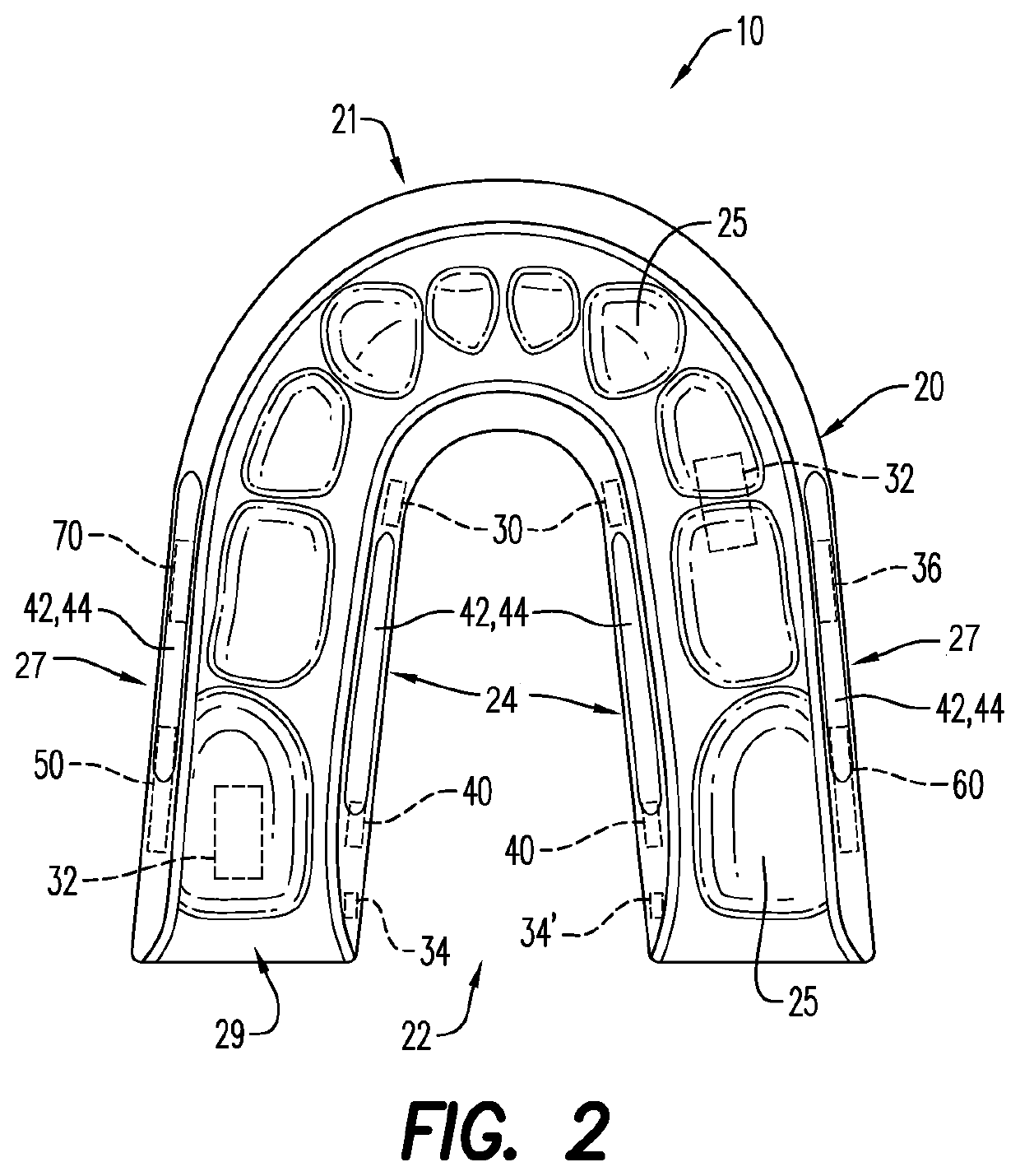 Intra-oral electroencephalography device and method