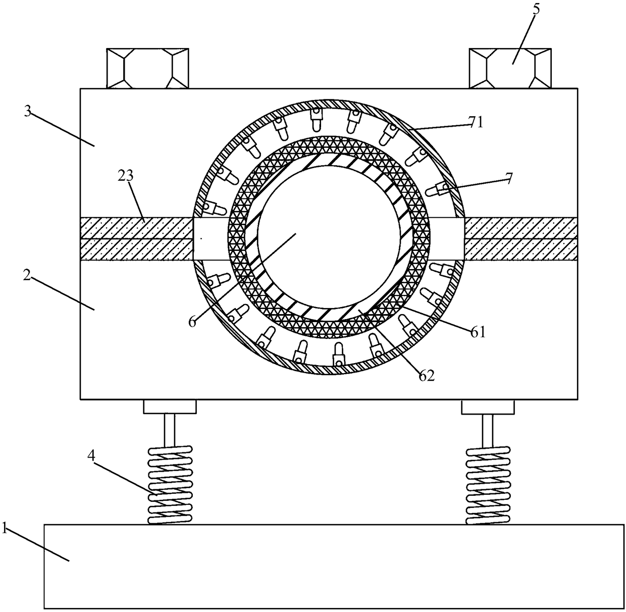 Heavy anti-vibration pipe clamp