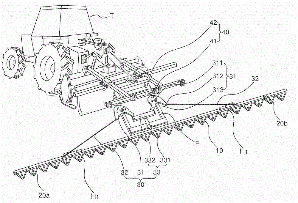 Folding type harvester