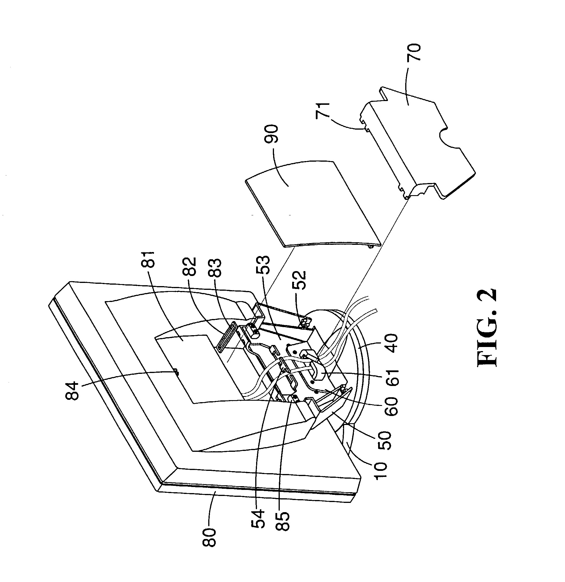 Structure of an adjustable LCD screen