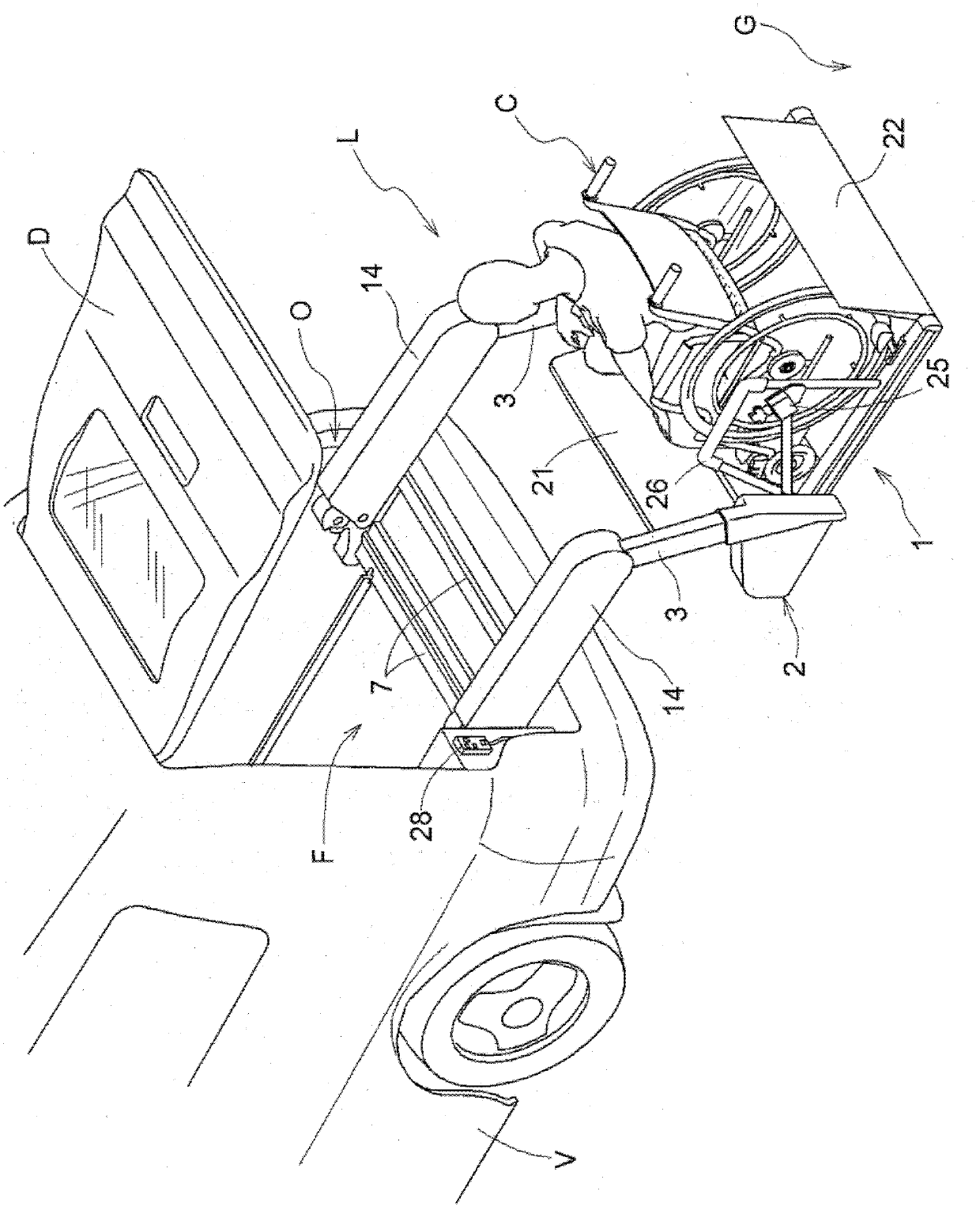 Vehicular elevating device