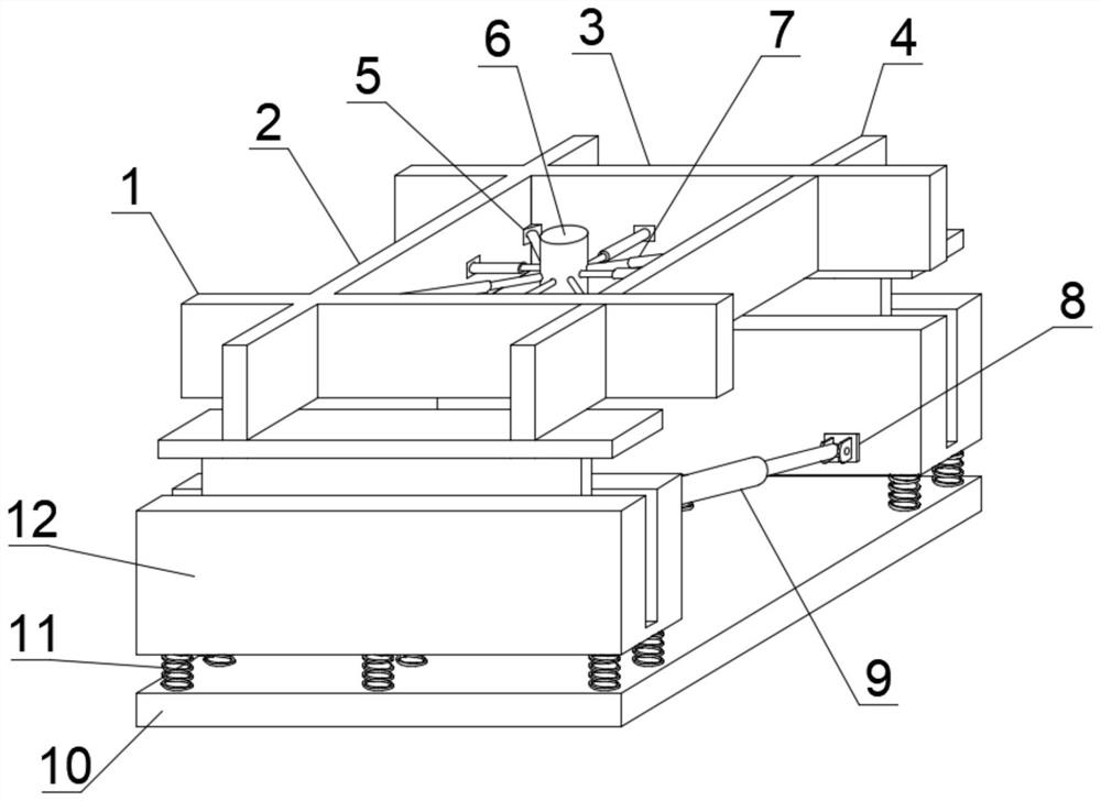 Novel damping device for well-shaped building