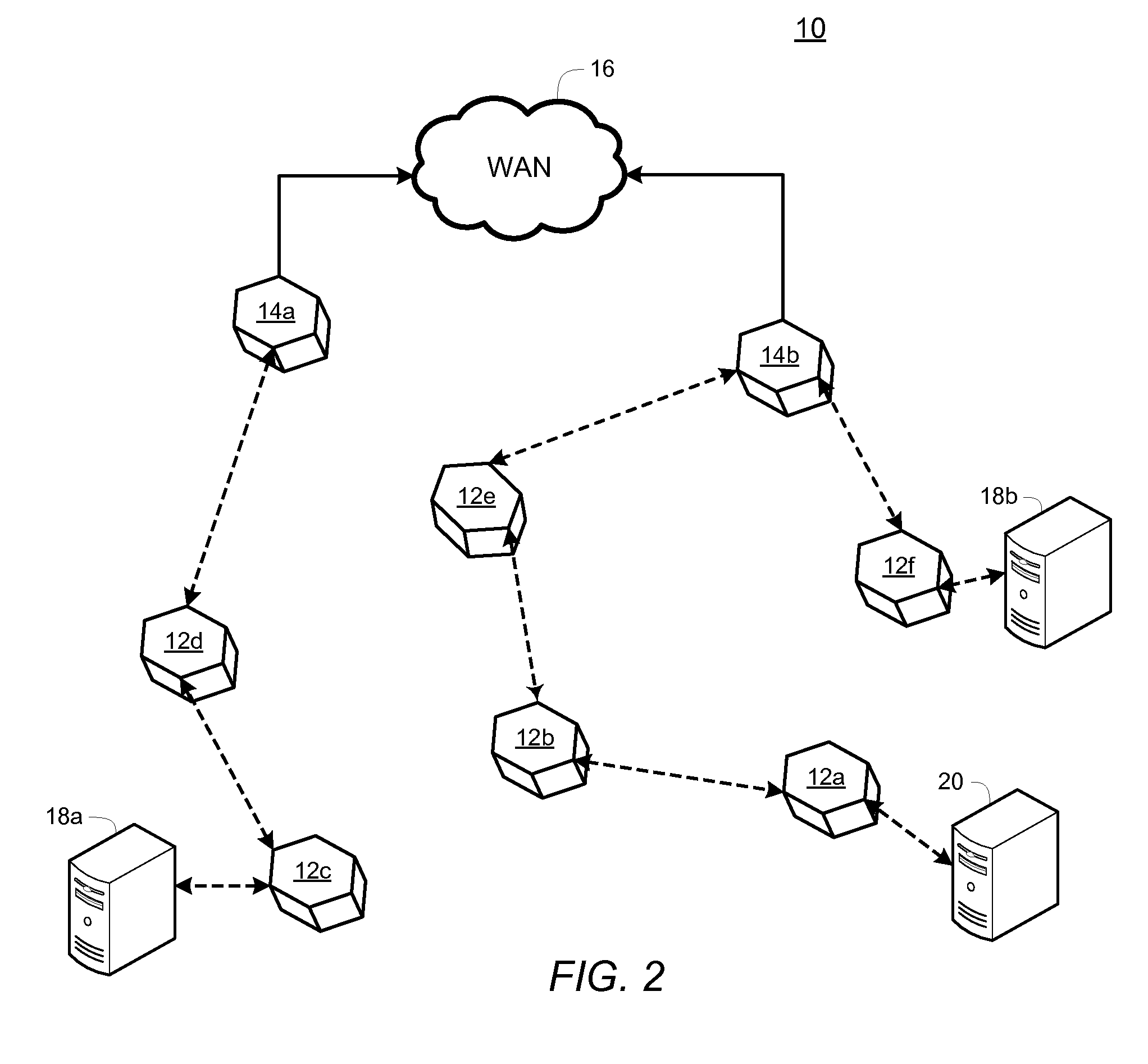 Wireless mesh network transit link topology optimization method and system