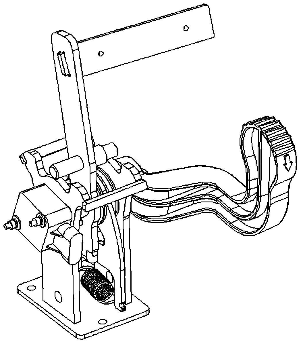 Bidirectional return mechanism of accelerator pedal