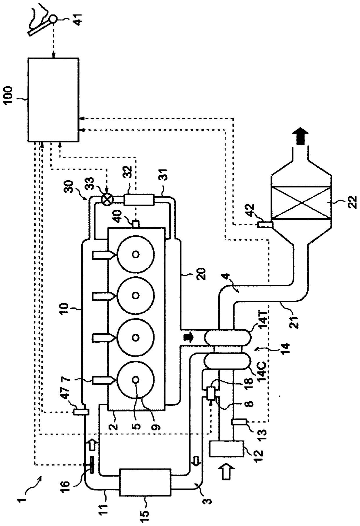 Internal combustion engine control device and internal combustion engine control method