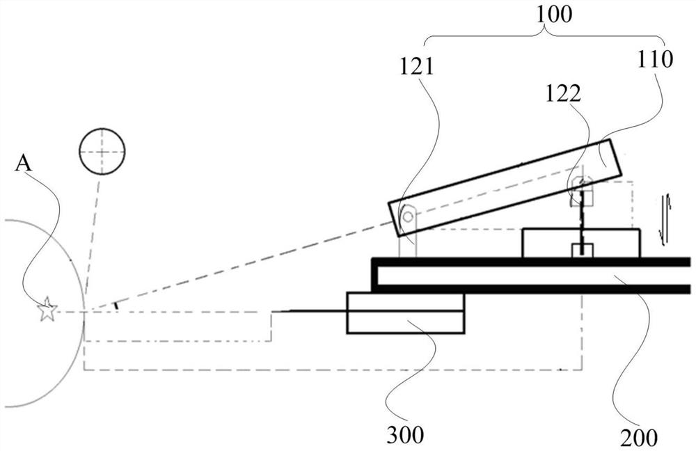 Surgical robot and its puncture point indicating device