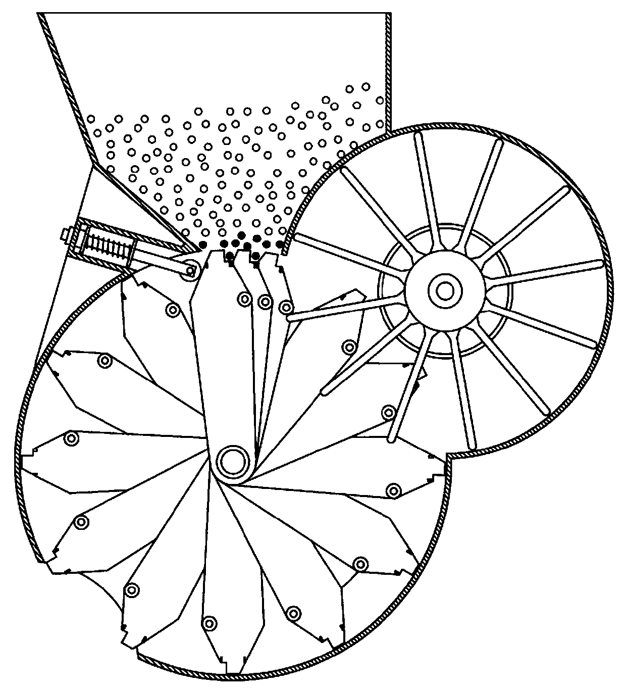 Self-adjustment seedling separating driving device used for seedling separating and transplanting planter