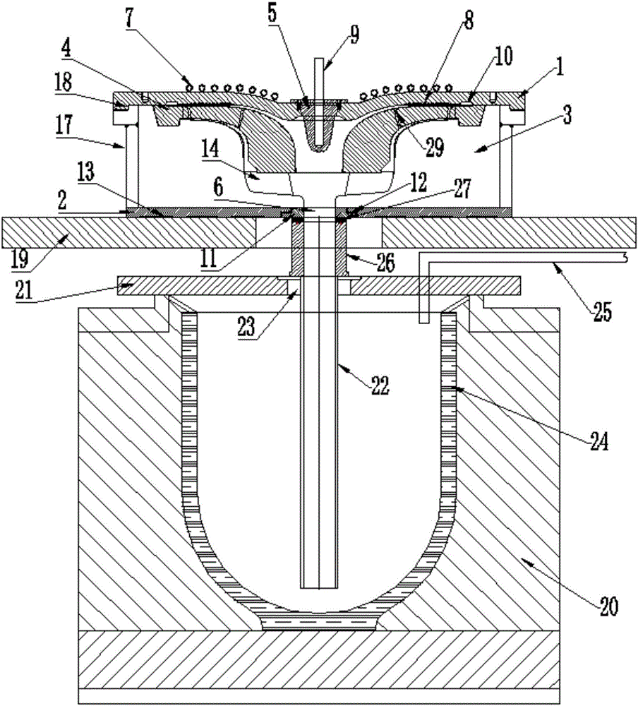 Manufacturing method for large thin-walled impeller