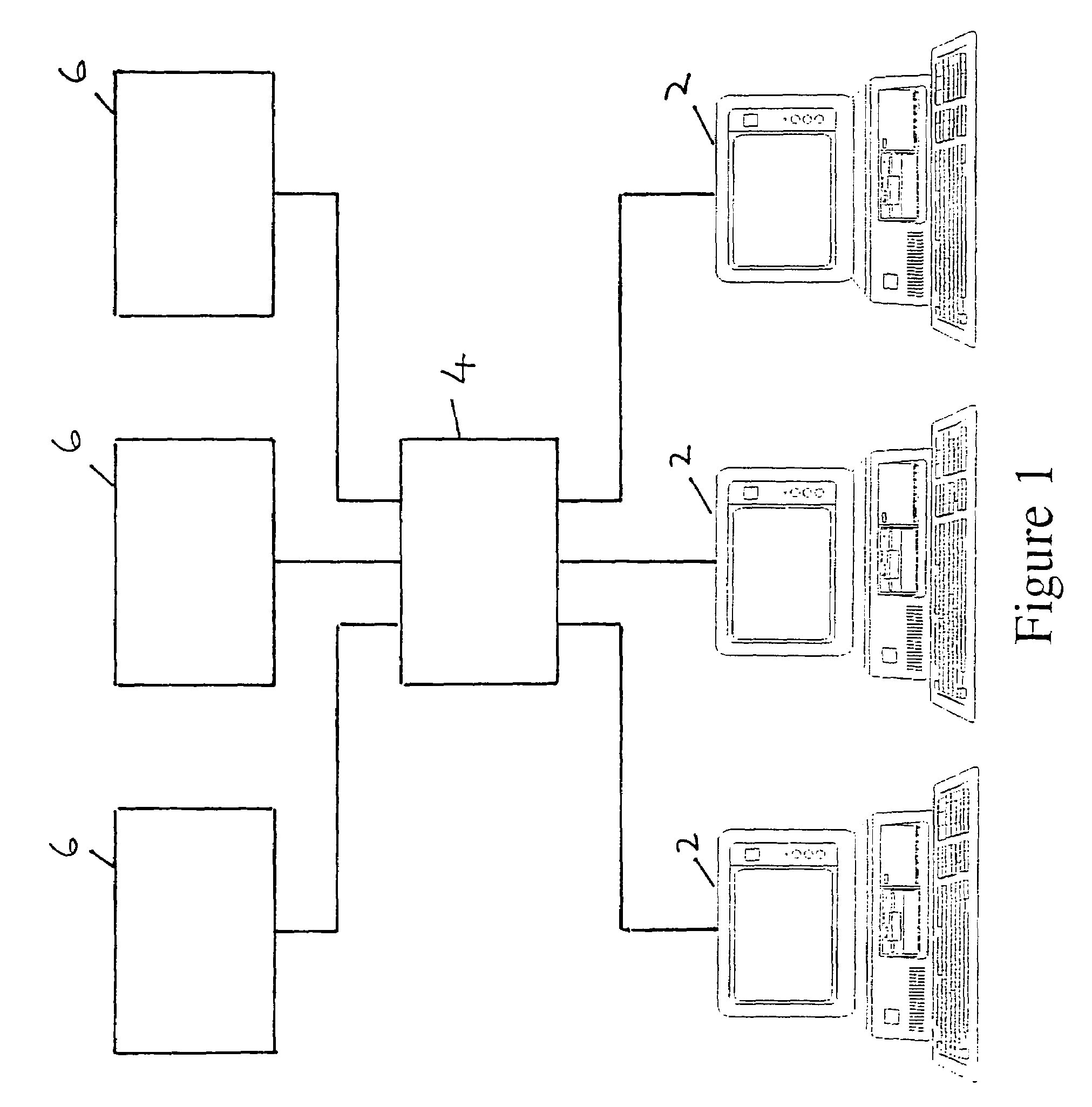 Distributed client/server computer network