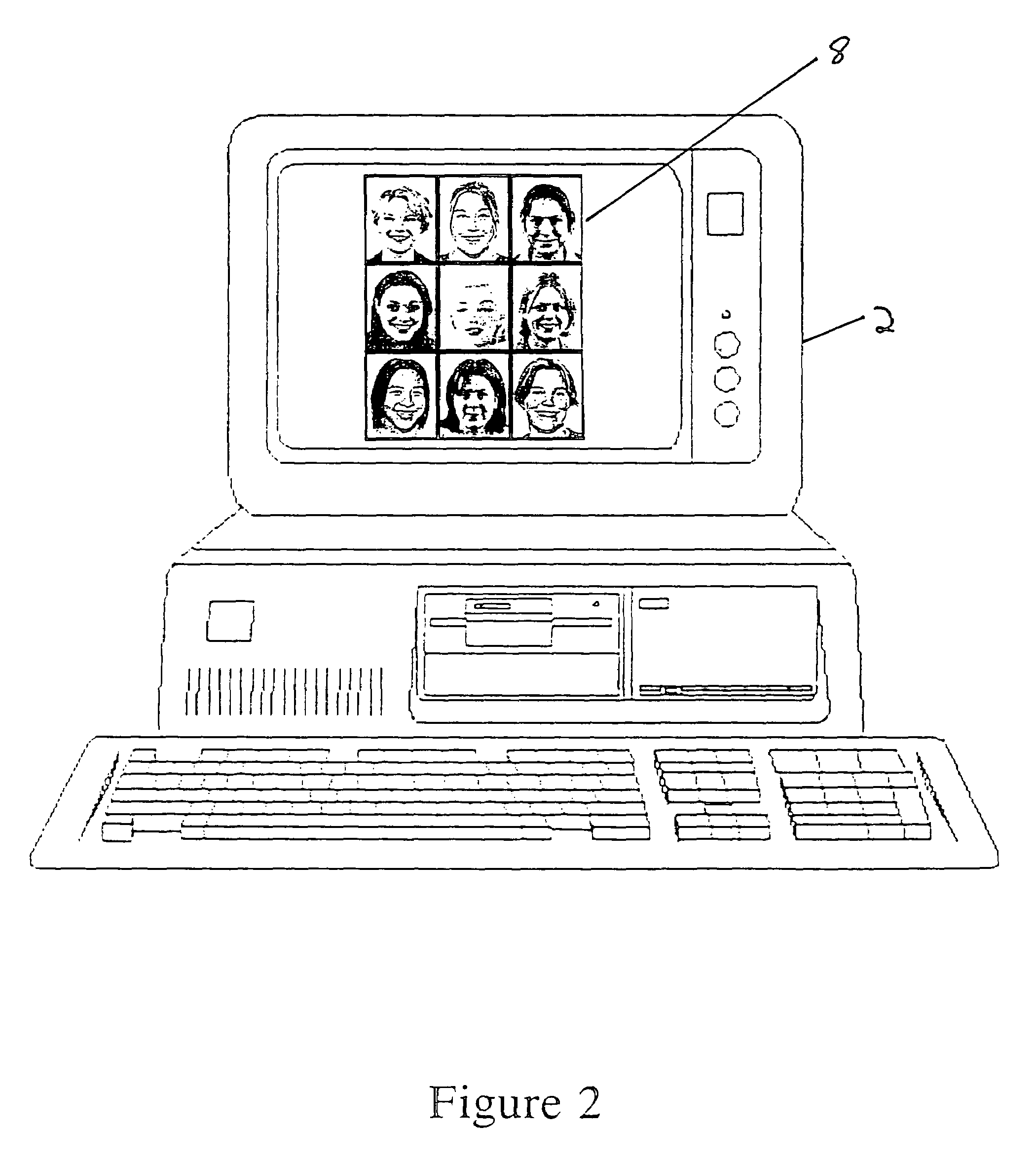 Distributed client/server computer network