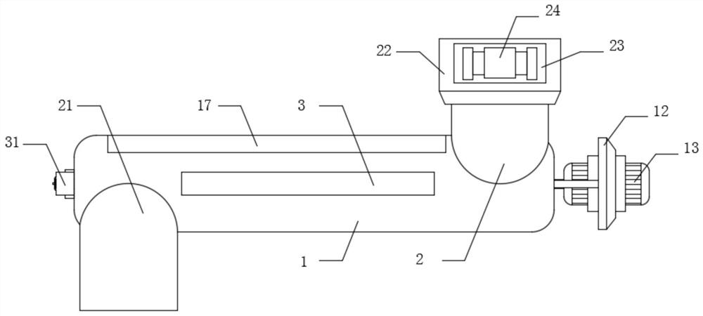 Conveying mechanism for flour production