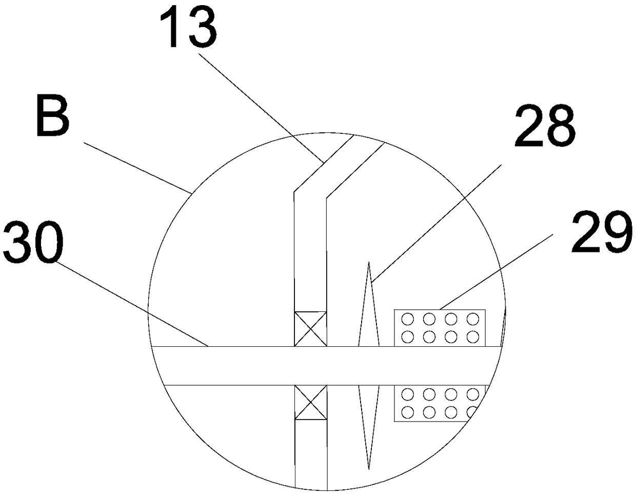 Secondary gravel screening device