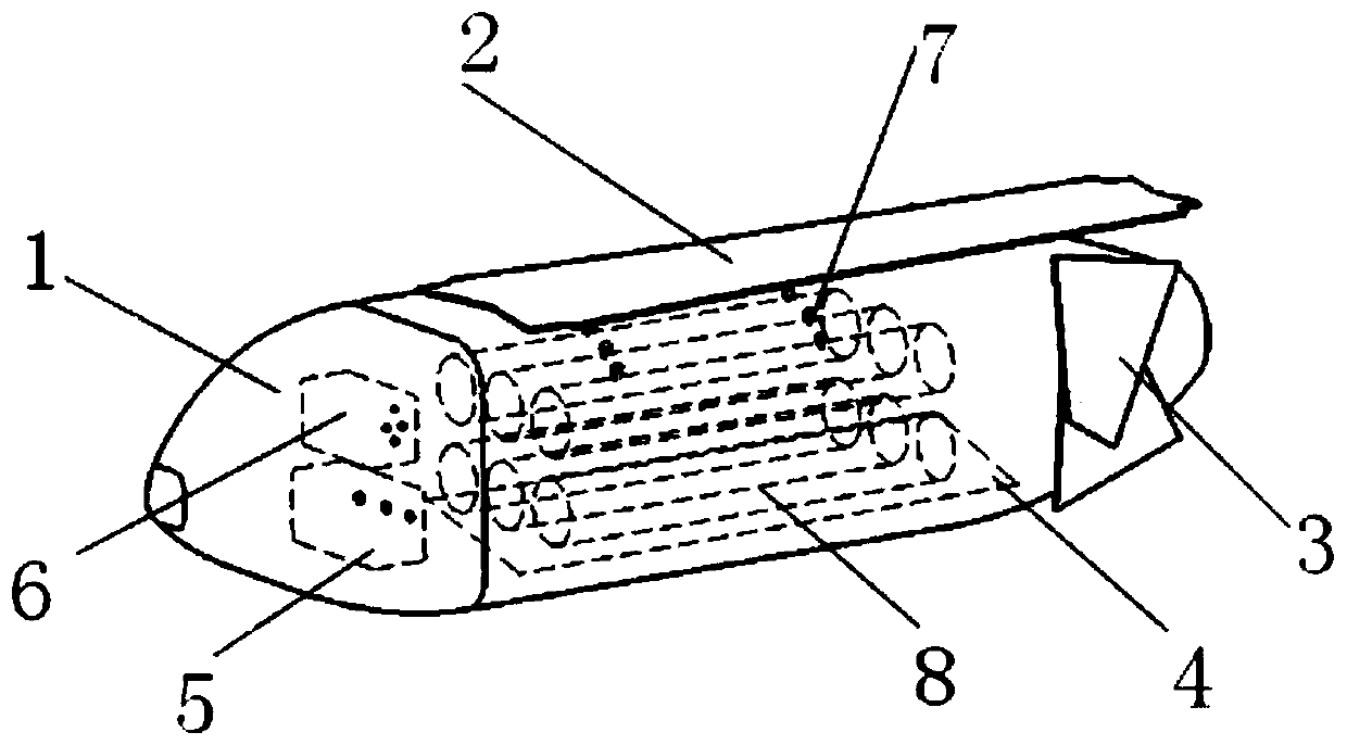 Gliding type small cluster unmanned aerial vehicle launching system