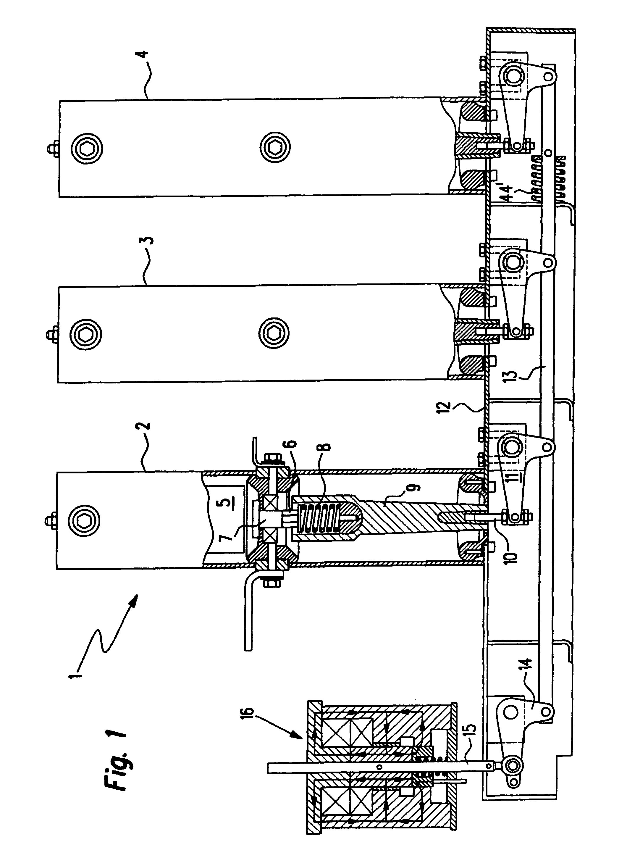 Bistable magnetic drive for a switch