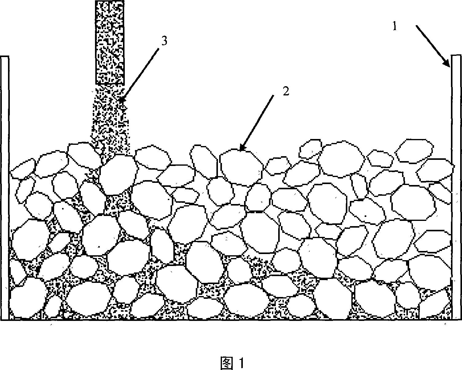 Method for constructing normal piled concrete