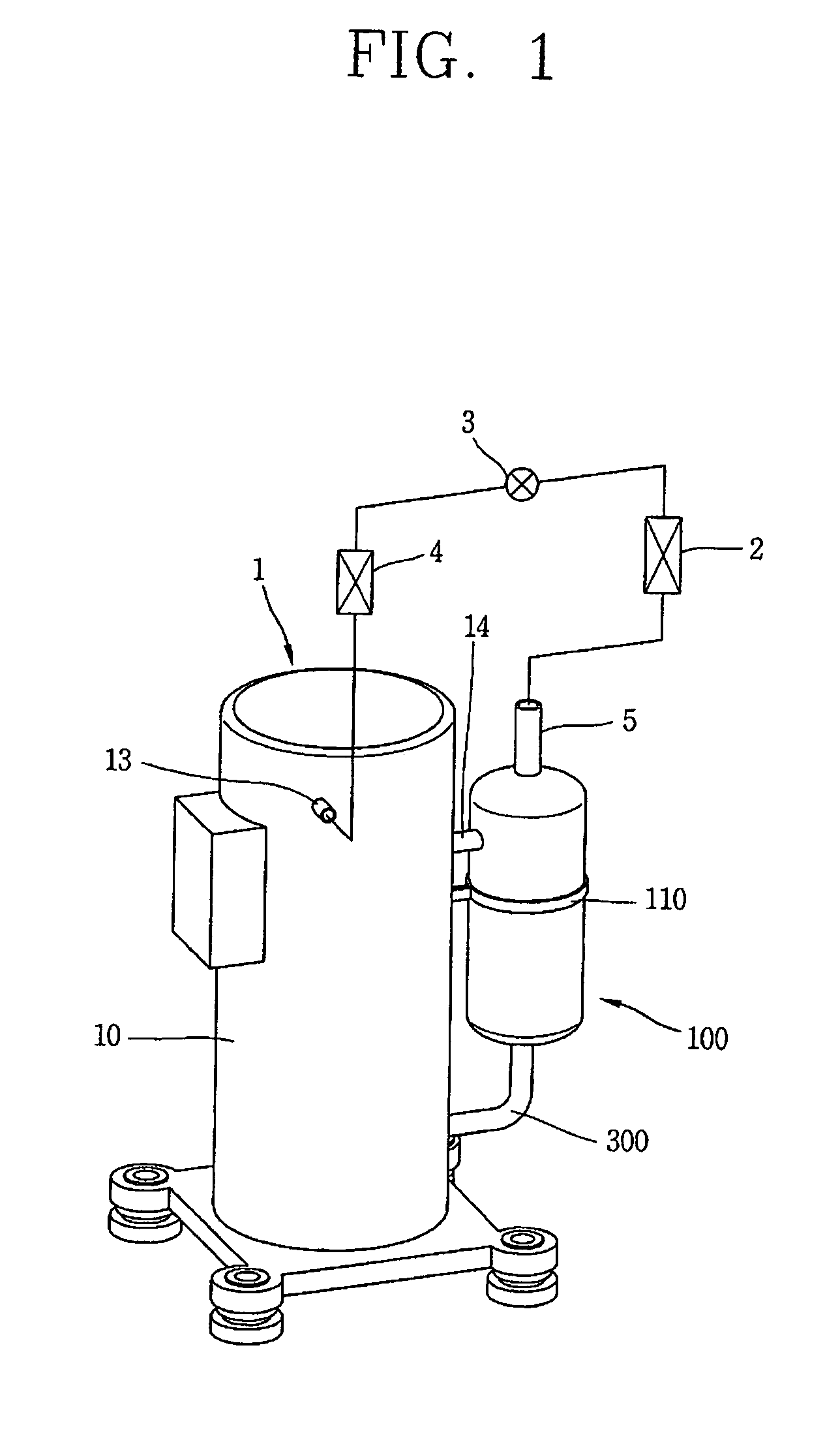 Hermetic compressor and refrigeration cycle device having the same