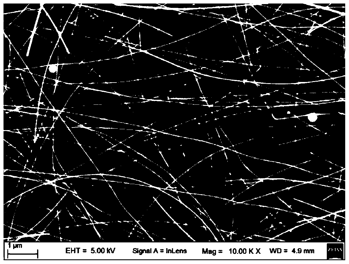 Silver nanowire conductive film and preparation method thereof