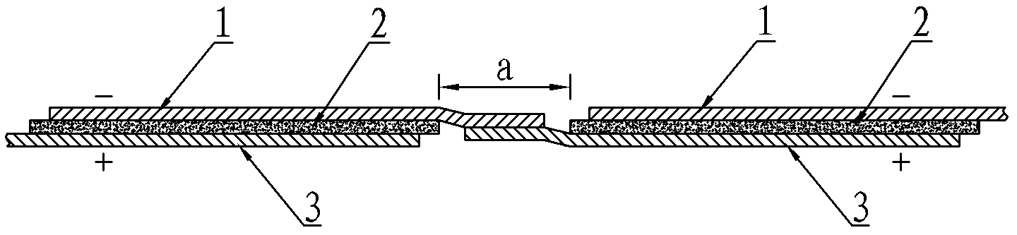 Low-resistance serial welding structure for solar cell component