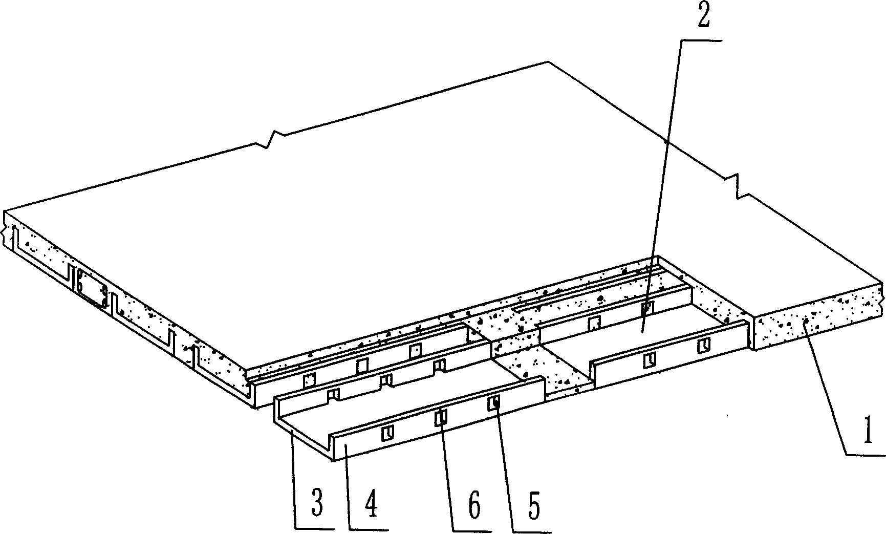 Reinforced concrete laminated slab