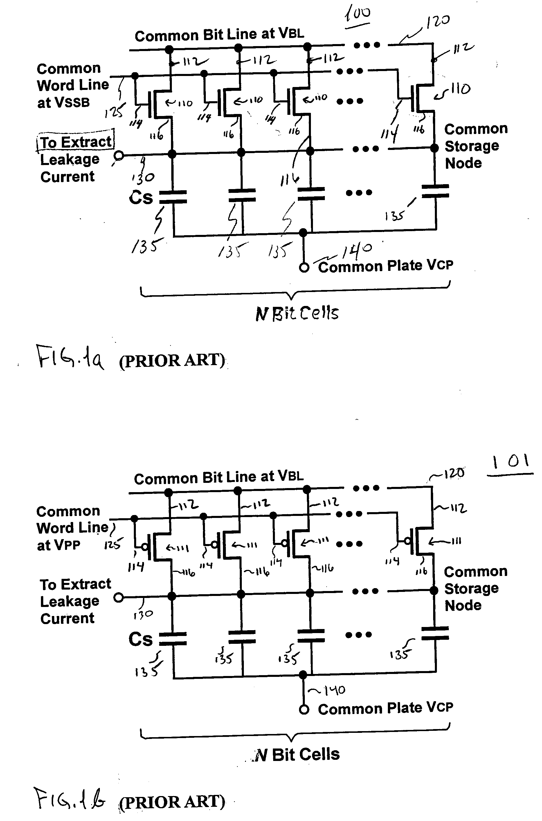 Dynamic random access memory cell leakage current detector