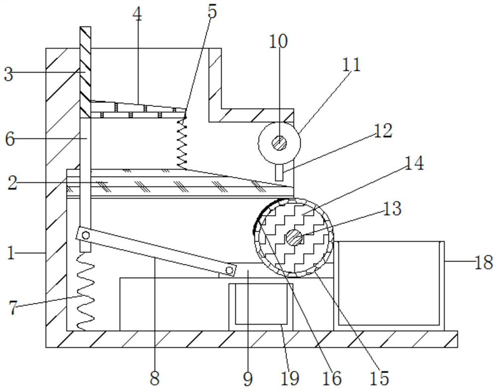 A device for removing iron from fly ash for construction